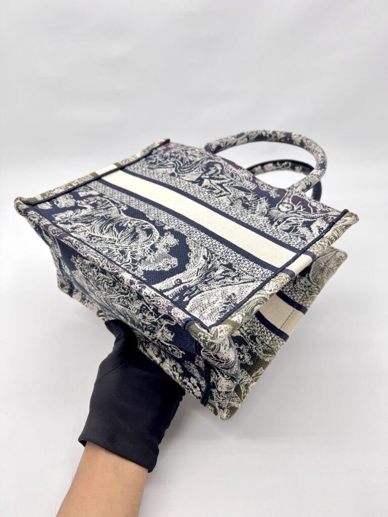 Dior Small Book Tote Canvas Toile De Jouy