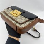 GUCCI Padlock Slingbag GG Supreme Brown Black GHW