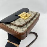 GUCCI Padlock Slingbag GG Supreme Brown Black GHW