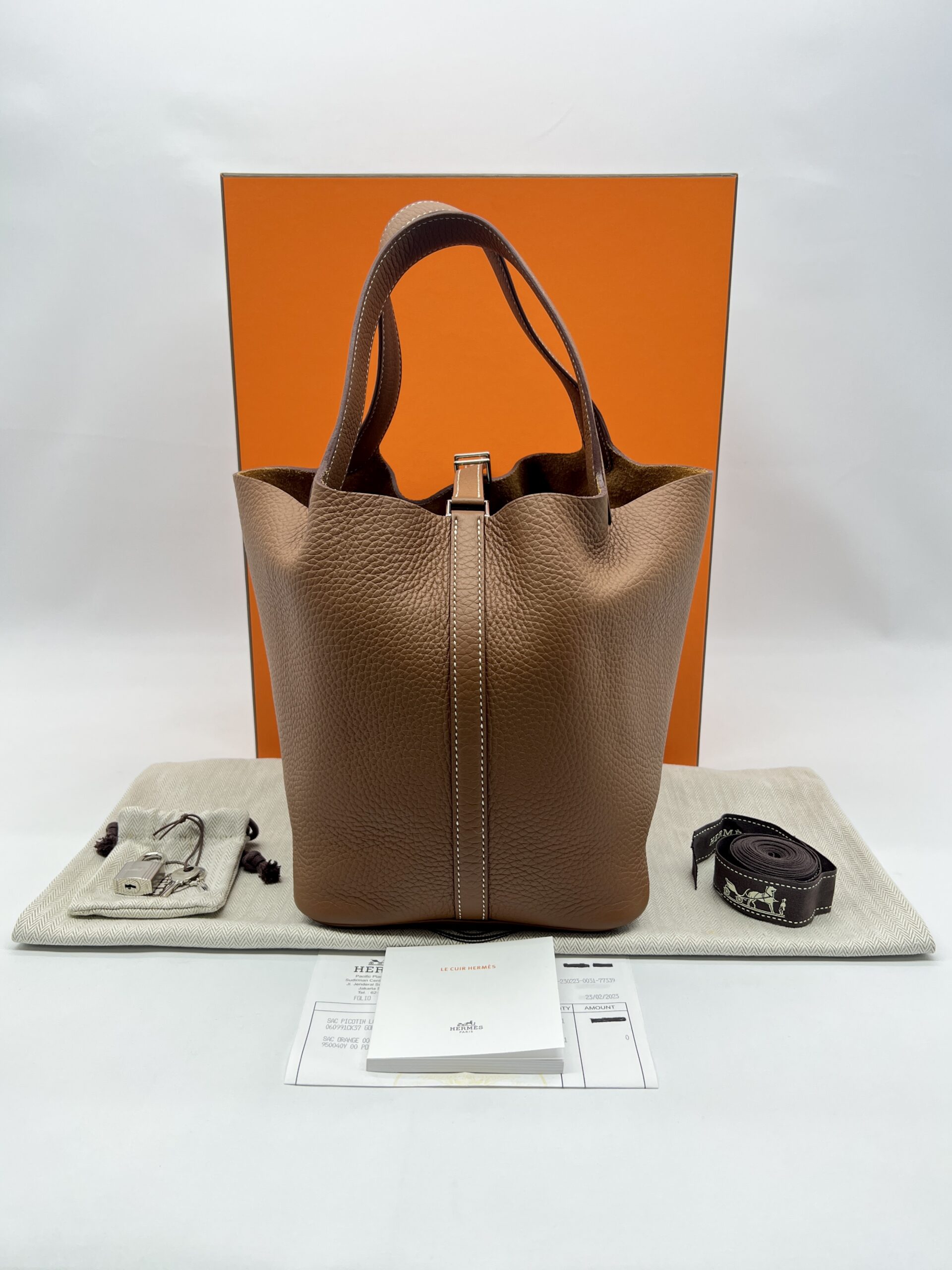 Hermes Picotin 22 Clemence Gold PHW