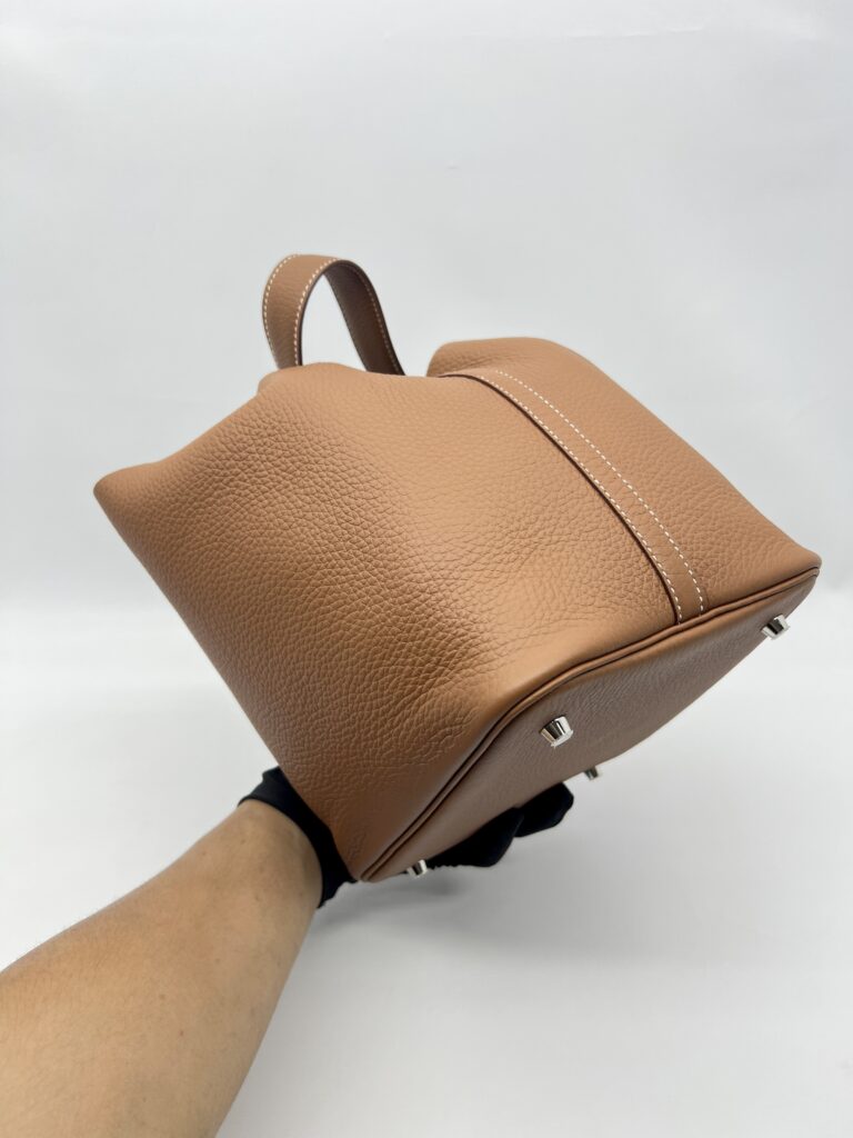 Hermes Picotin 22 Clemence Gold PHW