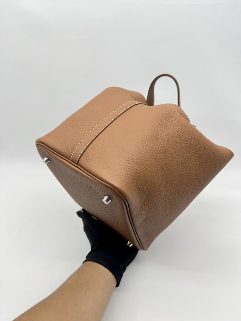 Hermes Picotin 22 Clemence Gold PHW