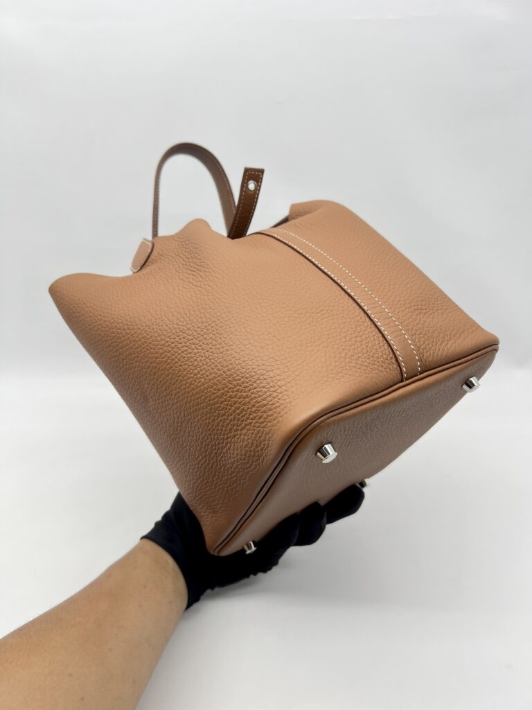 Hermes Picotin 22 Clemence Gold PHW