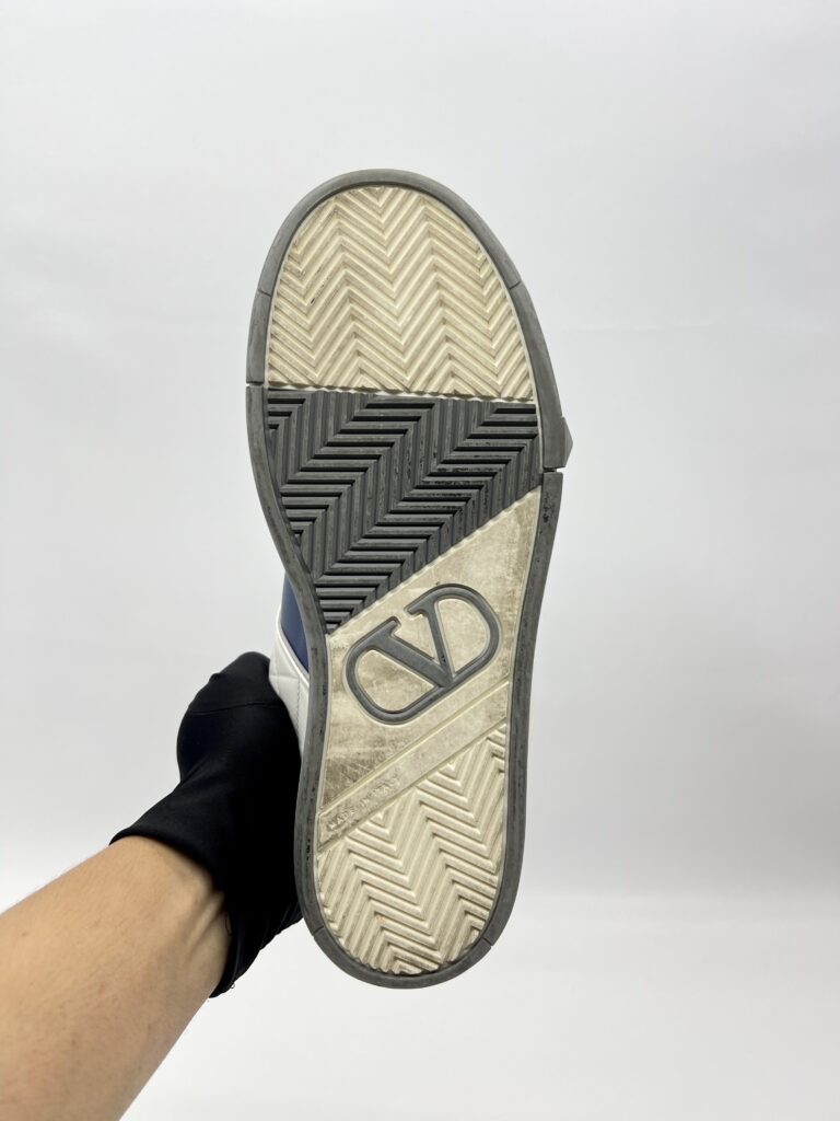 Valentino V Logo Open Skate White Blue