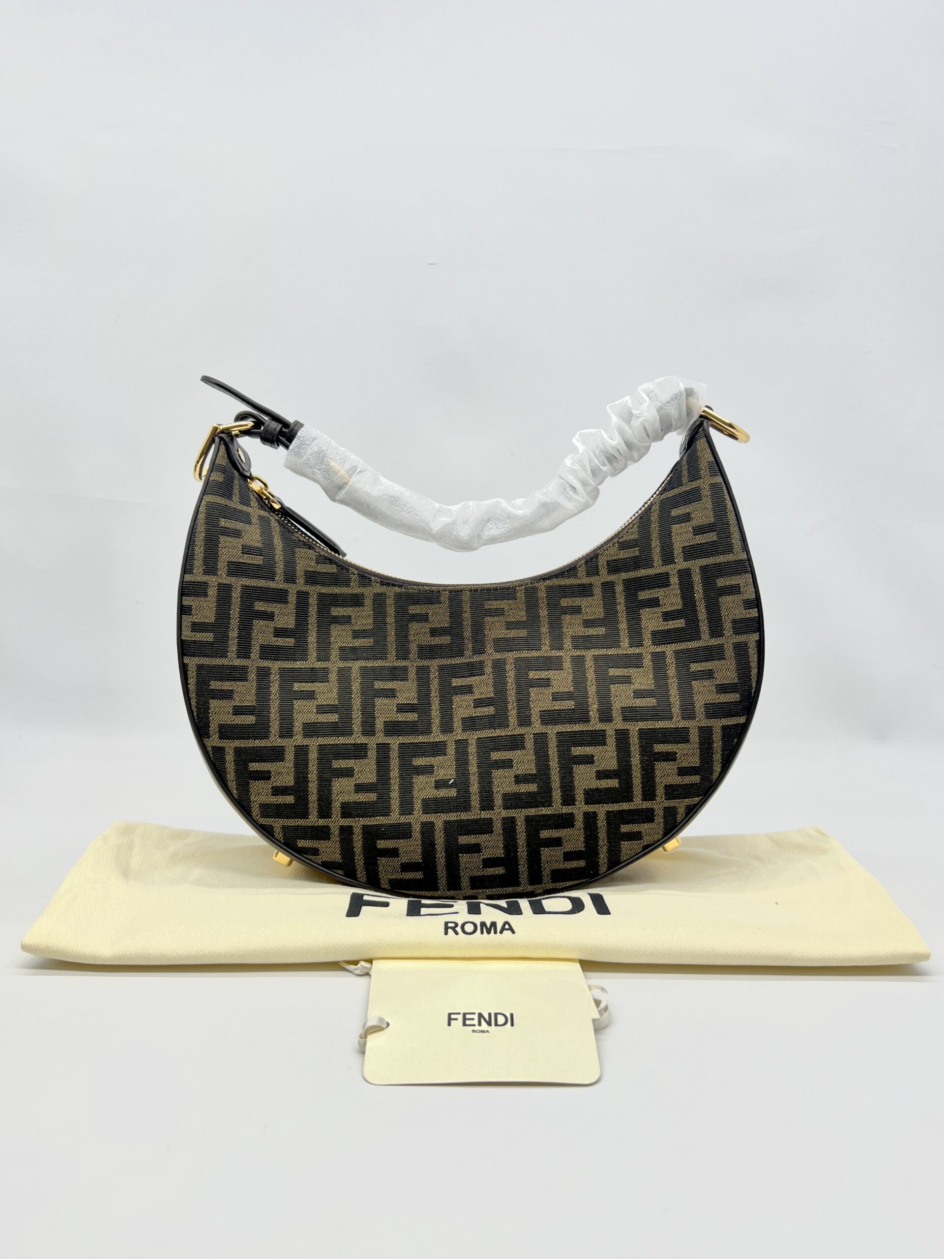 Fendi Fendigraphy Jacquard FF Tobacco Brown GHW