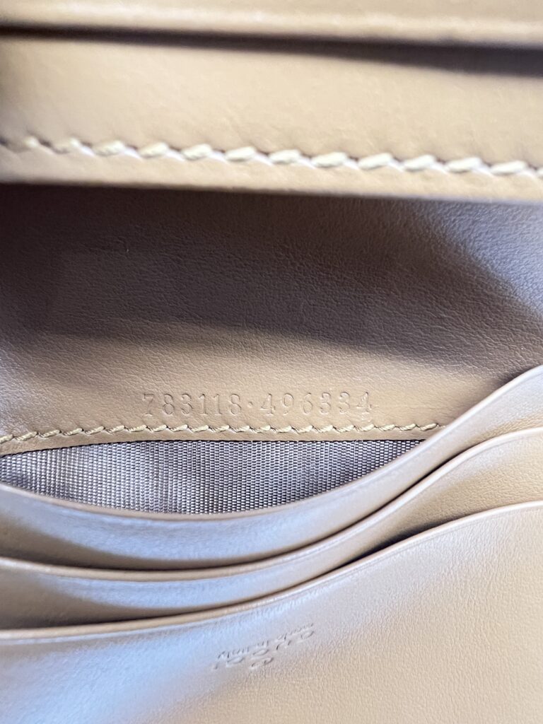 Gucci Bifold Card Case GG Canvas Blue Brown GHW