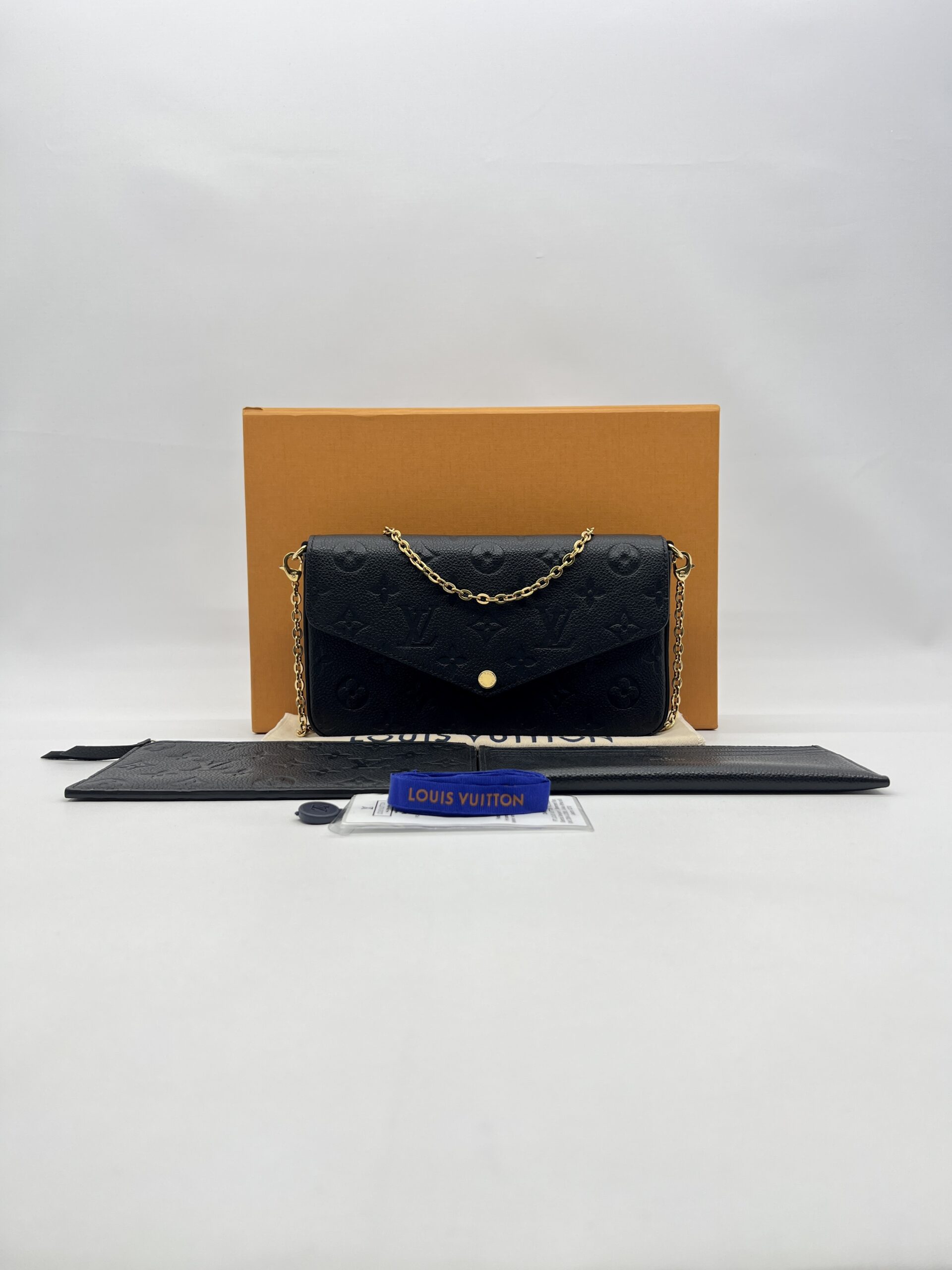 Louis Vuitton Felicie Pochette Monogram Empreinte Black GHW