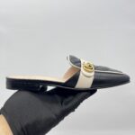 Gucci GG Slide Sandal Black White