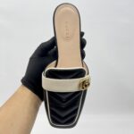 Gucci GG Slide Sandal Black White