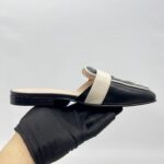 Gucci GG Slide Sandal Black White