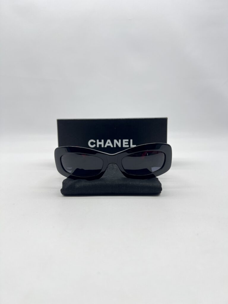 Chanel Sunglasses Black Red