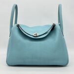 Hermes Lindy 30 Bleu Atoll PHW