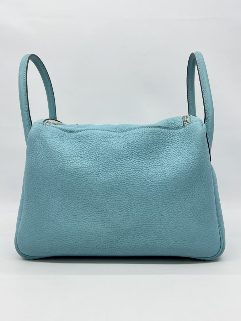 Hermes Lindy 30 Bleu Atoll PHW