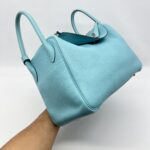 Hermes Lindy 30 Bleu Atoll PHW