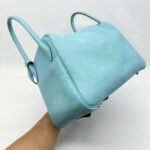 Hermes Lindy 30 Bleu Atoll PHW