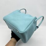 Hermes Lindy 30 Bleu Atoll PHW