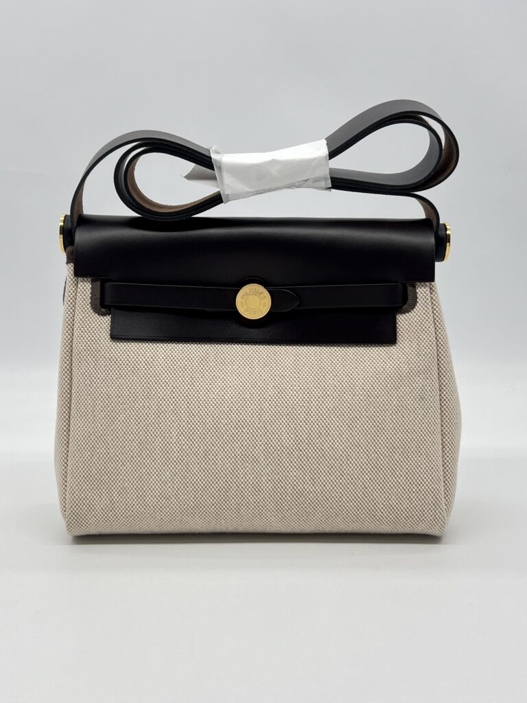 Hermes Mini Herbag 20 Beige Ebene Ecru GHW