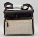 Hermes Mini Herbag 20 Beige Ebene Ecru GHW