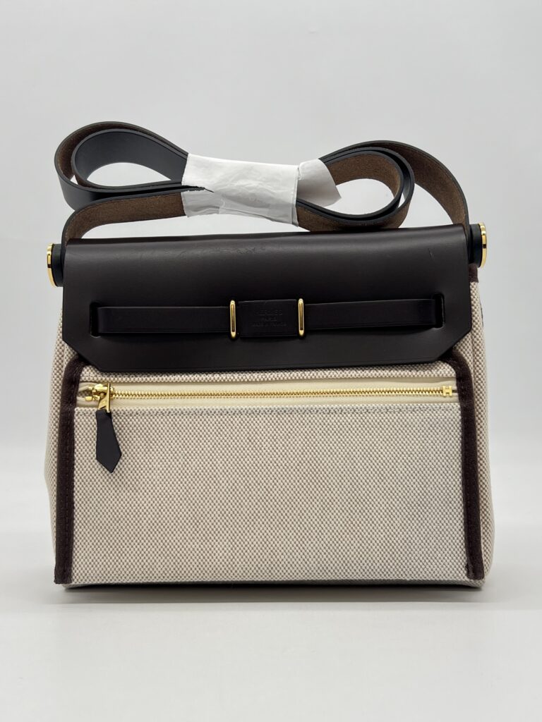 Hermes Mini Herbag 20 Beige Ebene Ecru GHW