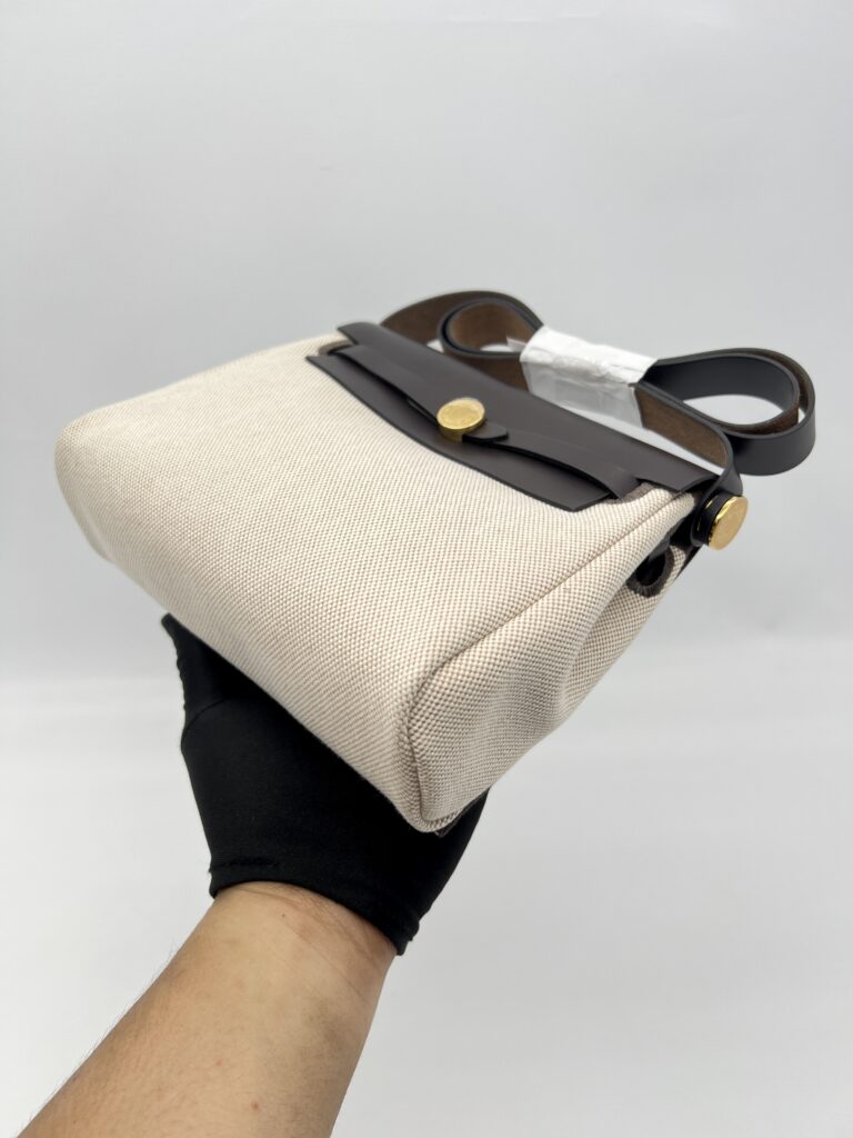 Hermes Mini Herbag 20 Beige Ebene Ecru GHW