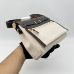 Hermes Mini Herbag 20 Beige Ebene Ecru GHW