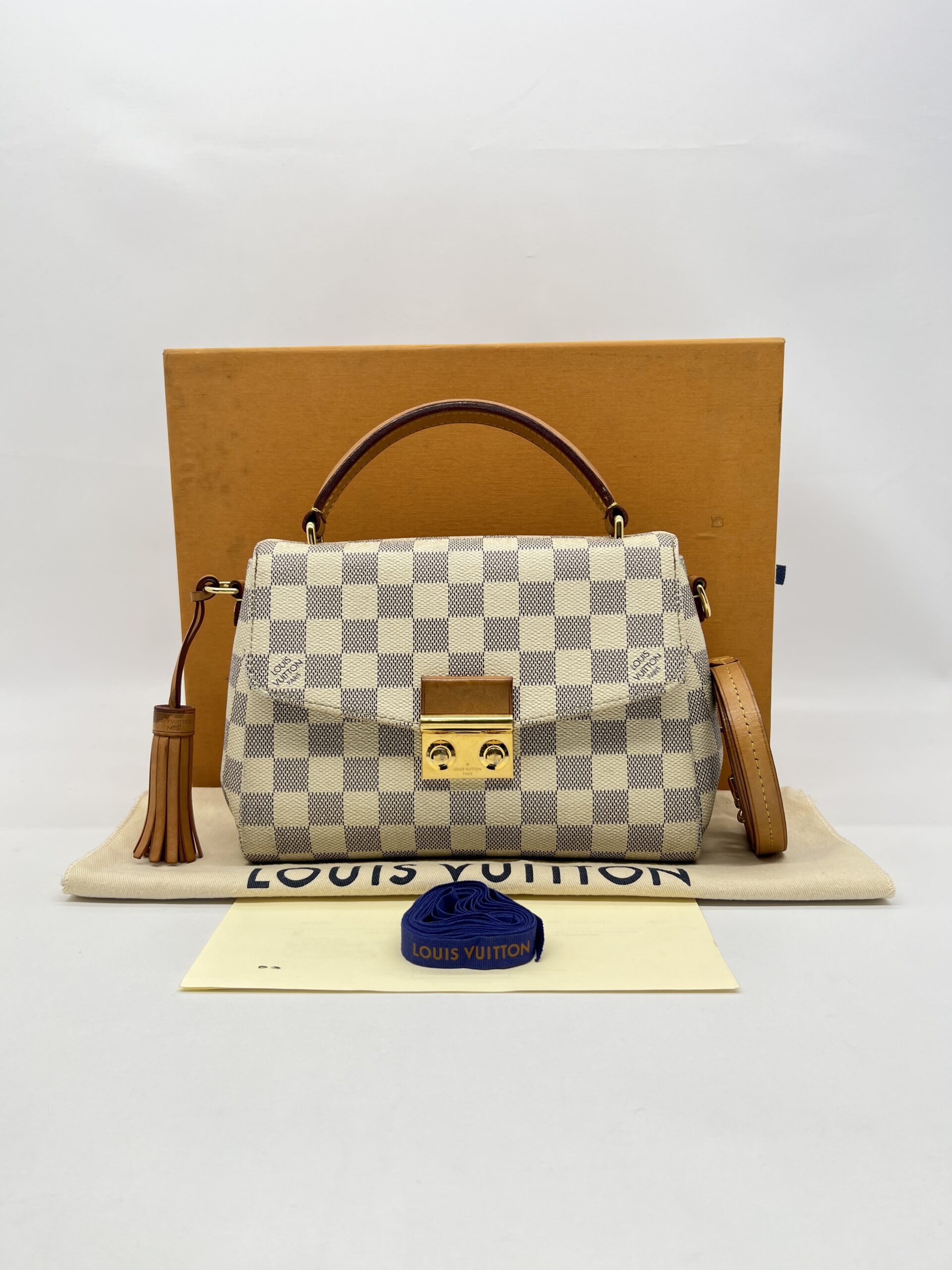 Louis Vuitton Croisette Damier Azur GHW