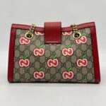 Gucci Padlock Shoulder Chain GG Supreme Apples Red GHW