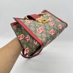 Gucci Padlock Shoulder Chain GG Supreme Apples Red GHW
