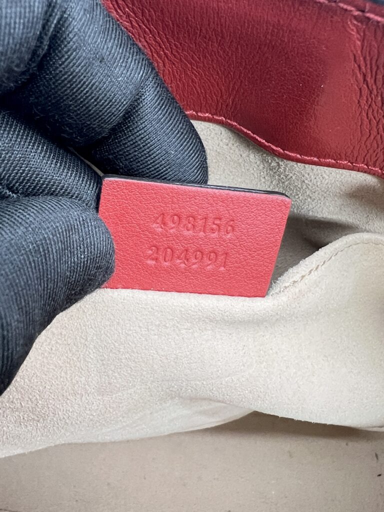 Gucci Padlock Shoulder Chain GG Supreme Apples Red GHW