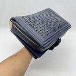 Chanel Boy 30 Lambskin Braided Navy GHW