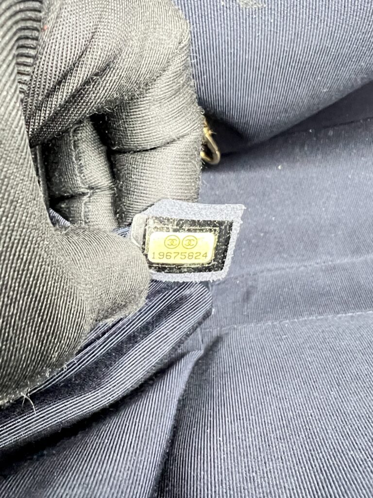 Chanel Boy 30 Lambskin Braided Navy GHW