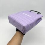 Balenciaga Mini Shopping Tote Embossed Croco Lilac  SHW