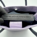 Balenciaga Mini Shopping Tote Embossed Croco Lilac  SHW