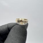 Chanel CC Crystal Earings Light Gold
