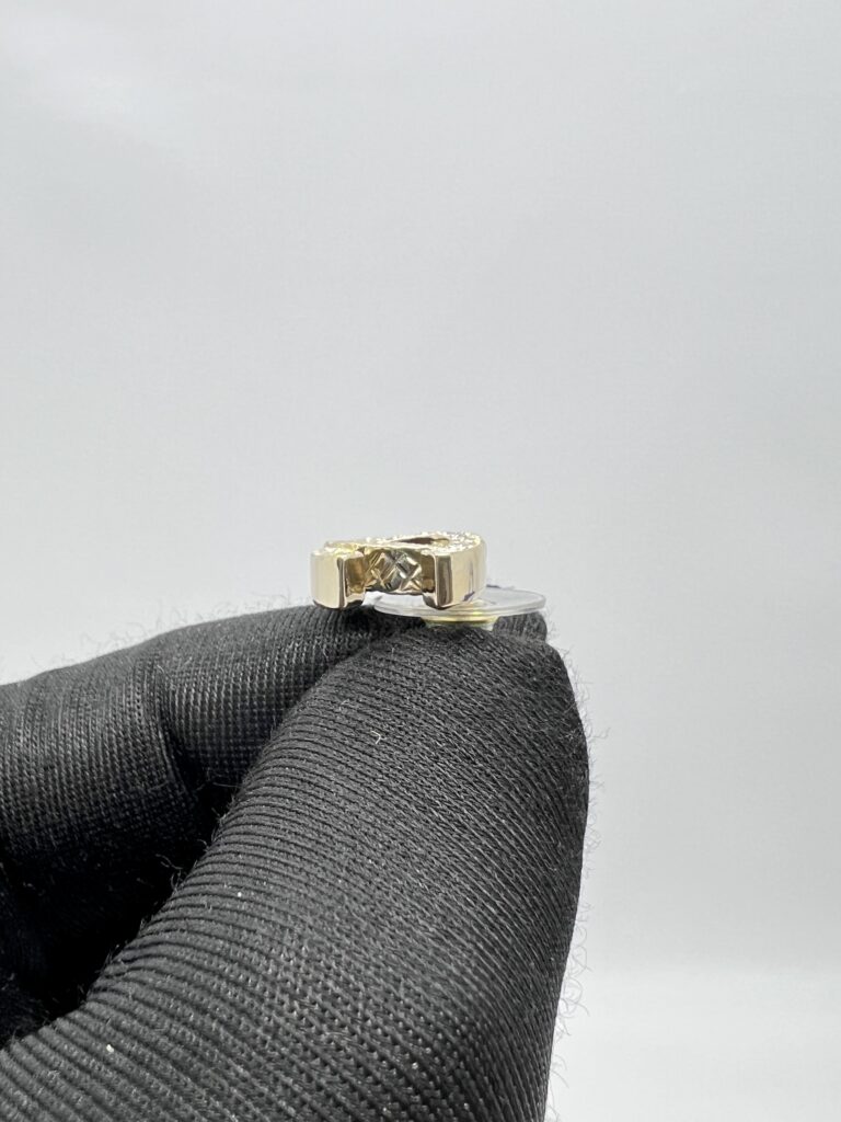 Chanel CC Crystal Earings Light Gold