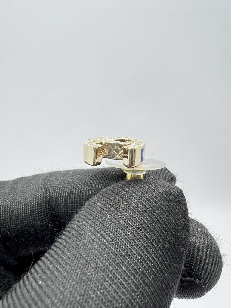 Chanel CC Crystal Earings Light Gold
