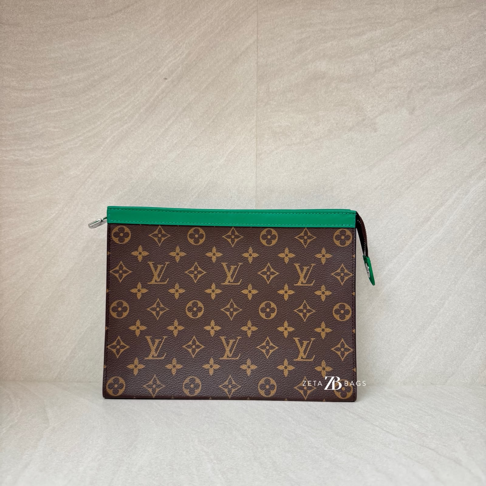 Louis Vuitton Pochette Voyage MM Monogram Borneo Green SHW