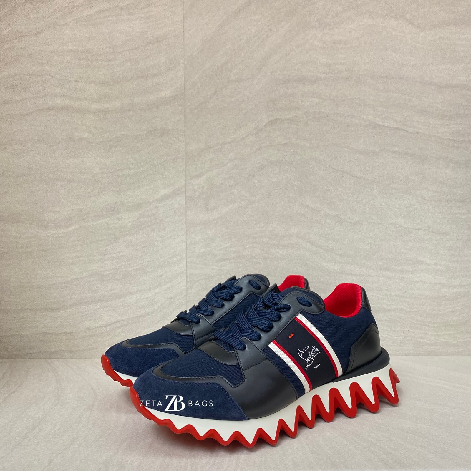 Christian Louboutin Nastroshark Sneakers Navy Black