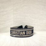 Dior Belt Embroidered Canvas Blue