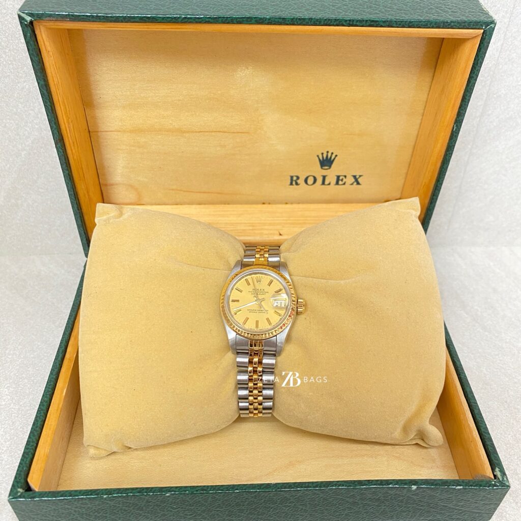 Rolex Lady Datejust Oyster Gold Silver