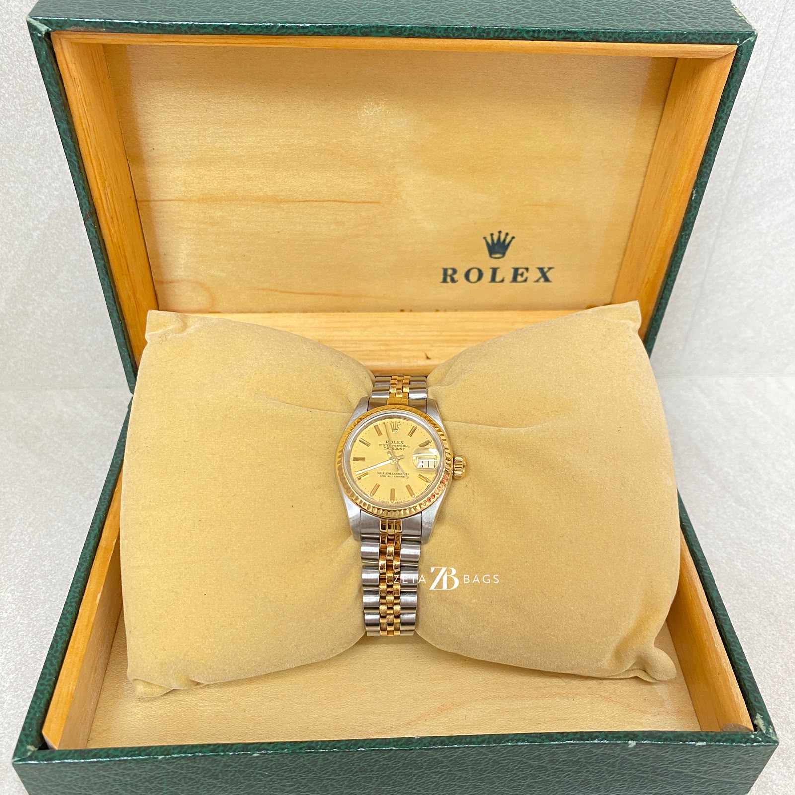 Rolex Lady Datejust Oyster Gold Silver