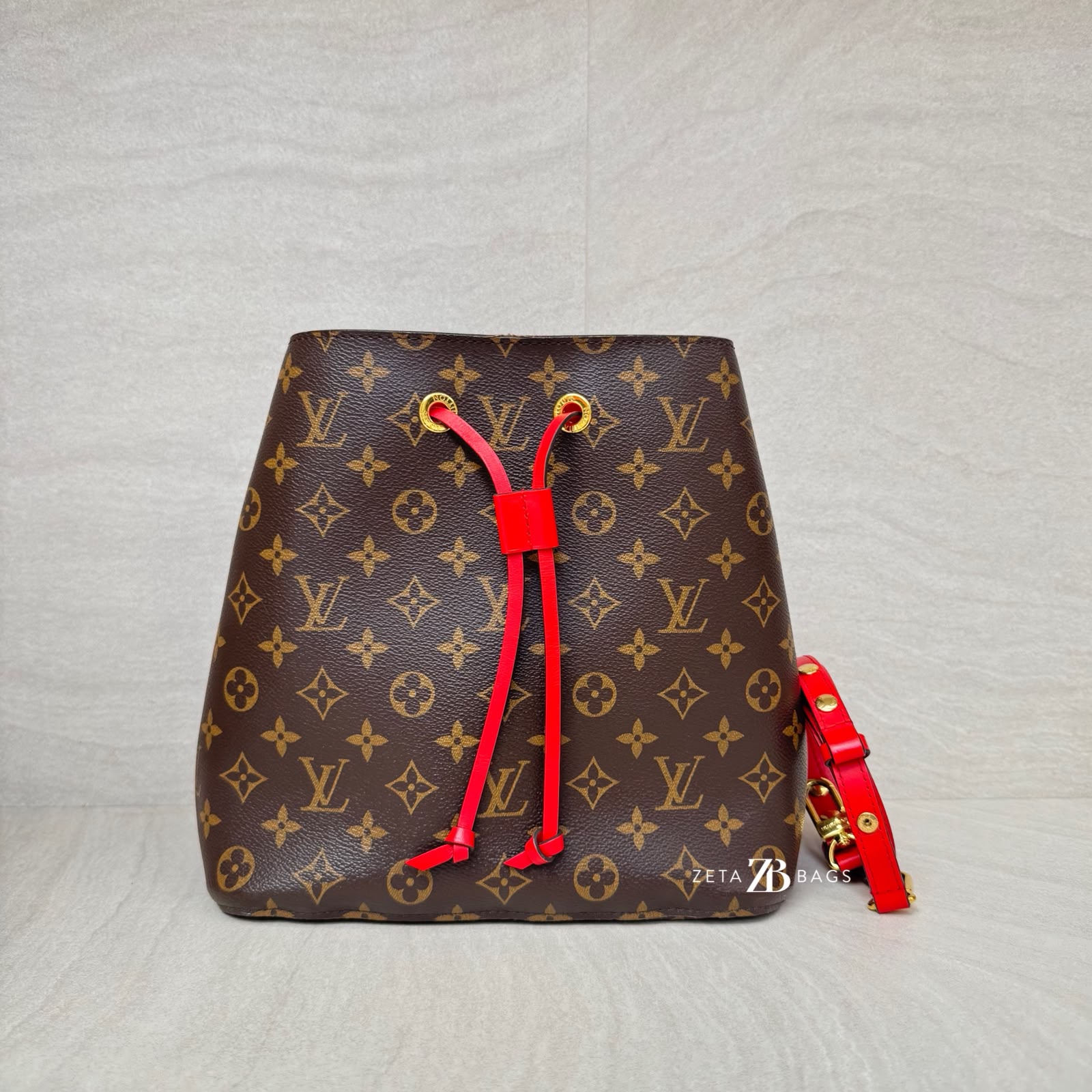 Louis Vuitton Neo Noe Monogram Coquelicot GHW