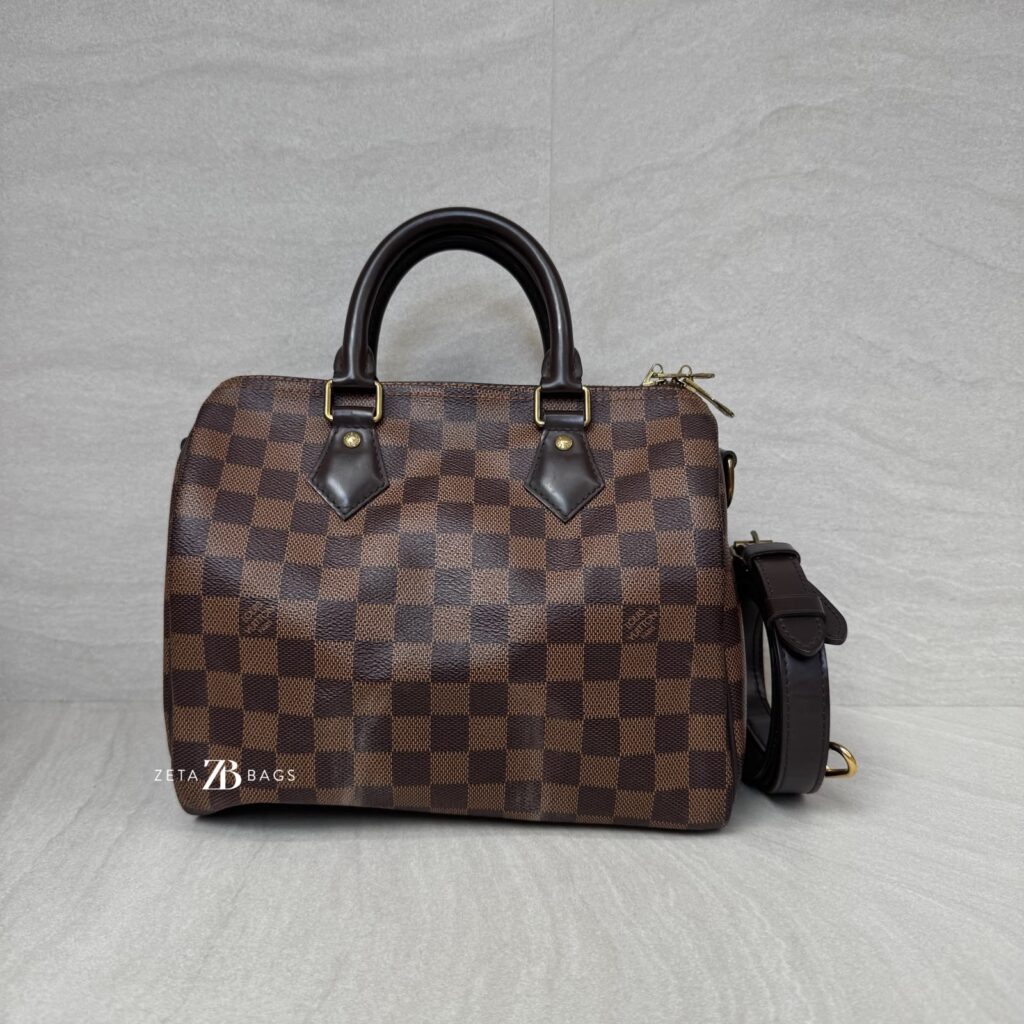 Louis Vuitton Speedy Bandou 25 Damier Ebene GHW