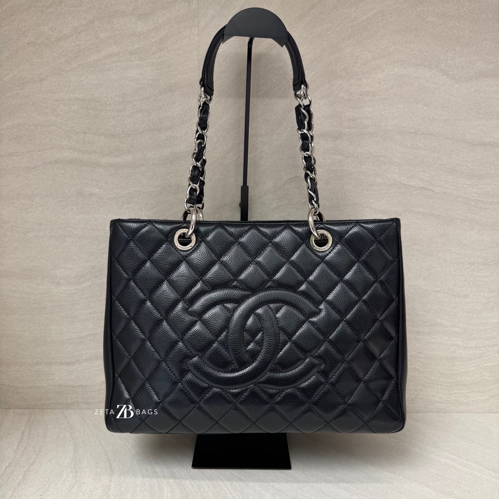 Chanel GST Caviar Black SHW