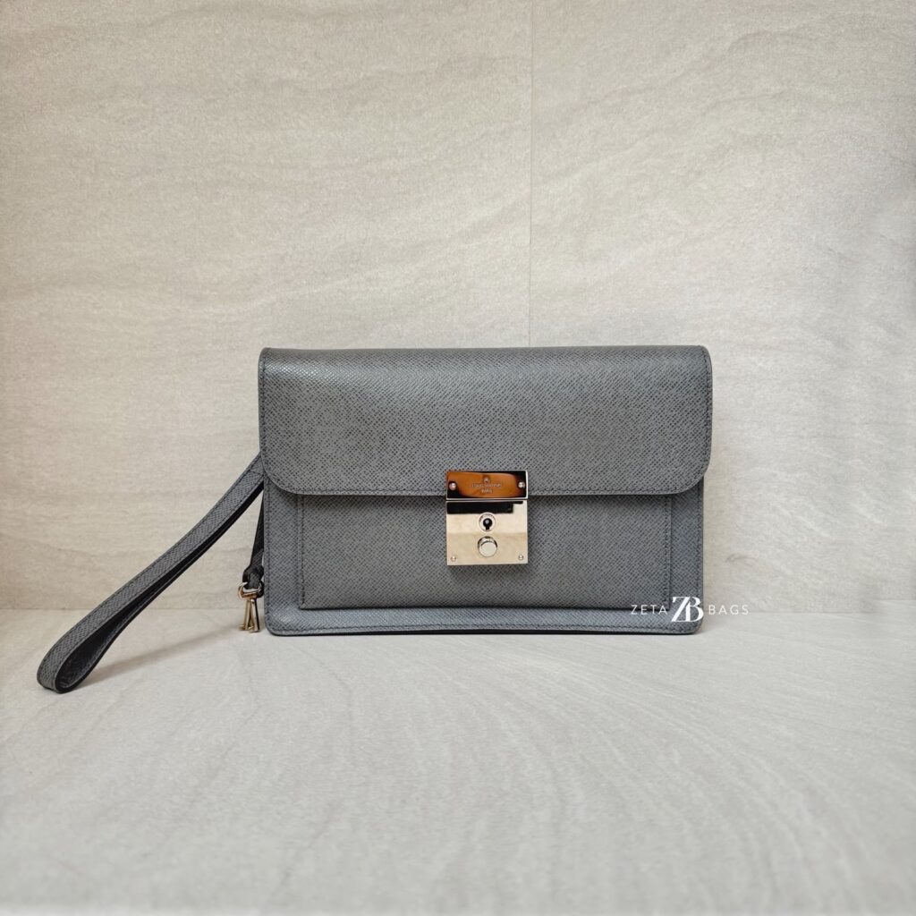 Louis Vuitton Belaia Glacier Clutch Grey SHW