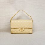 Chanel Double Face Flao Shoulder Bag Beige GHW