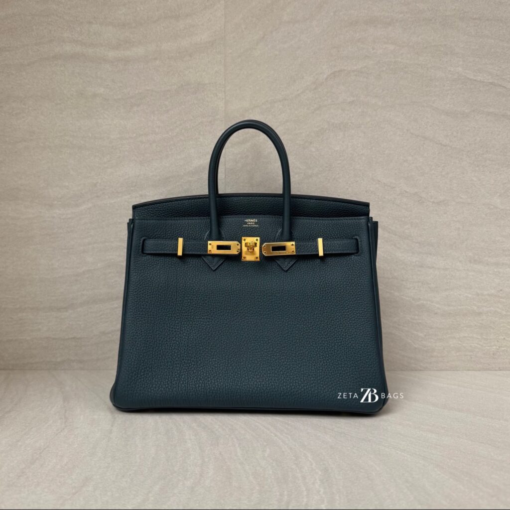 Hermes Birkin 25 Togo Vert Cypress GHW