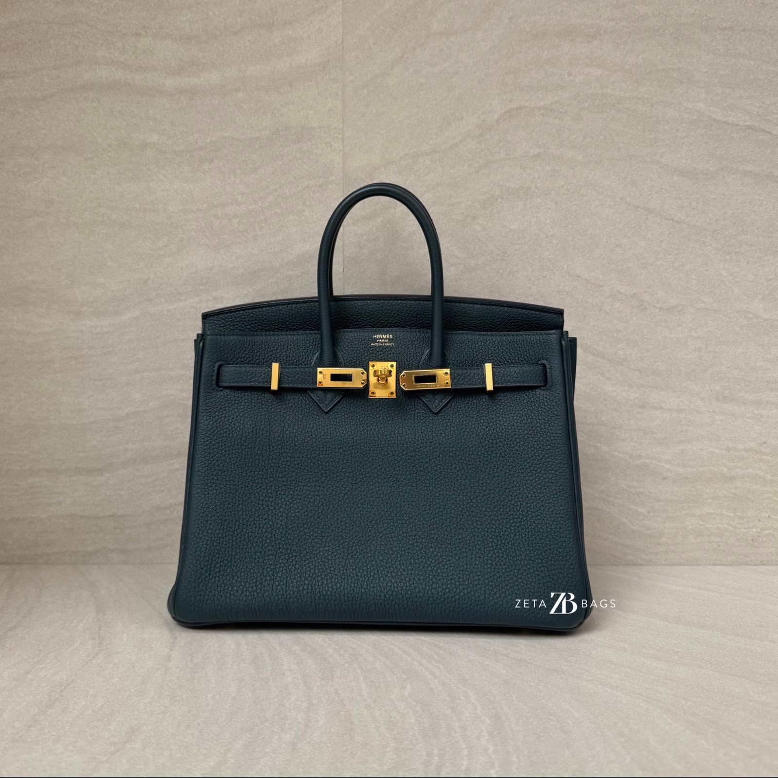Hermes Birkin 25 Togo Vert Cypress GHW