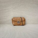 Gucci Marmont Super Mini Geometric Caramel SHW