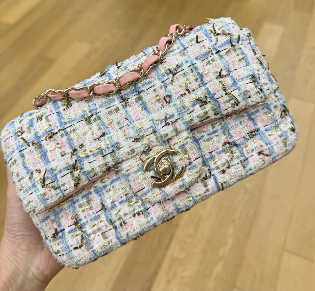 Chanel mini rectangle tweed